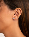 Double Spark Gold Single Earring 