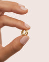 Double Tressia Gold Single Earring