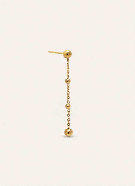 Drop Bomb Gold Single Earring