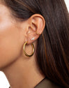 Cross Gold Ear Cuff Single Earring