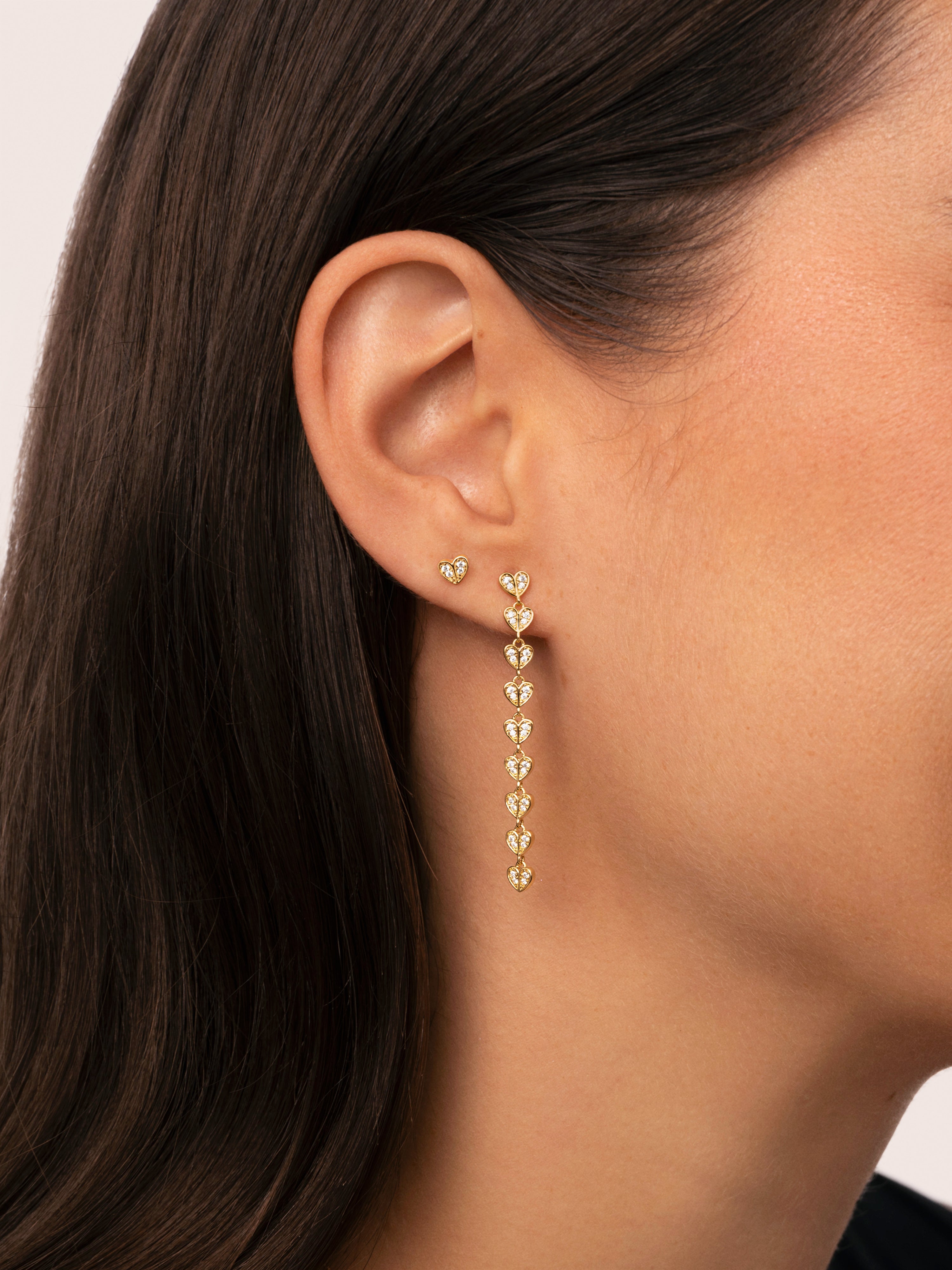 In Love Gold Single Earring 