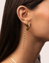 Long Lía Gold Single Earring 