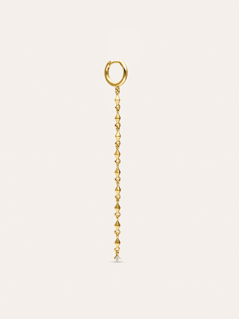 Long Lía Gold Single Earring 