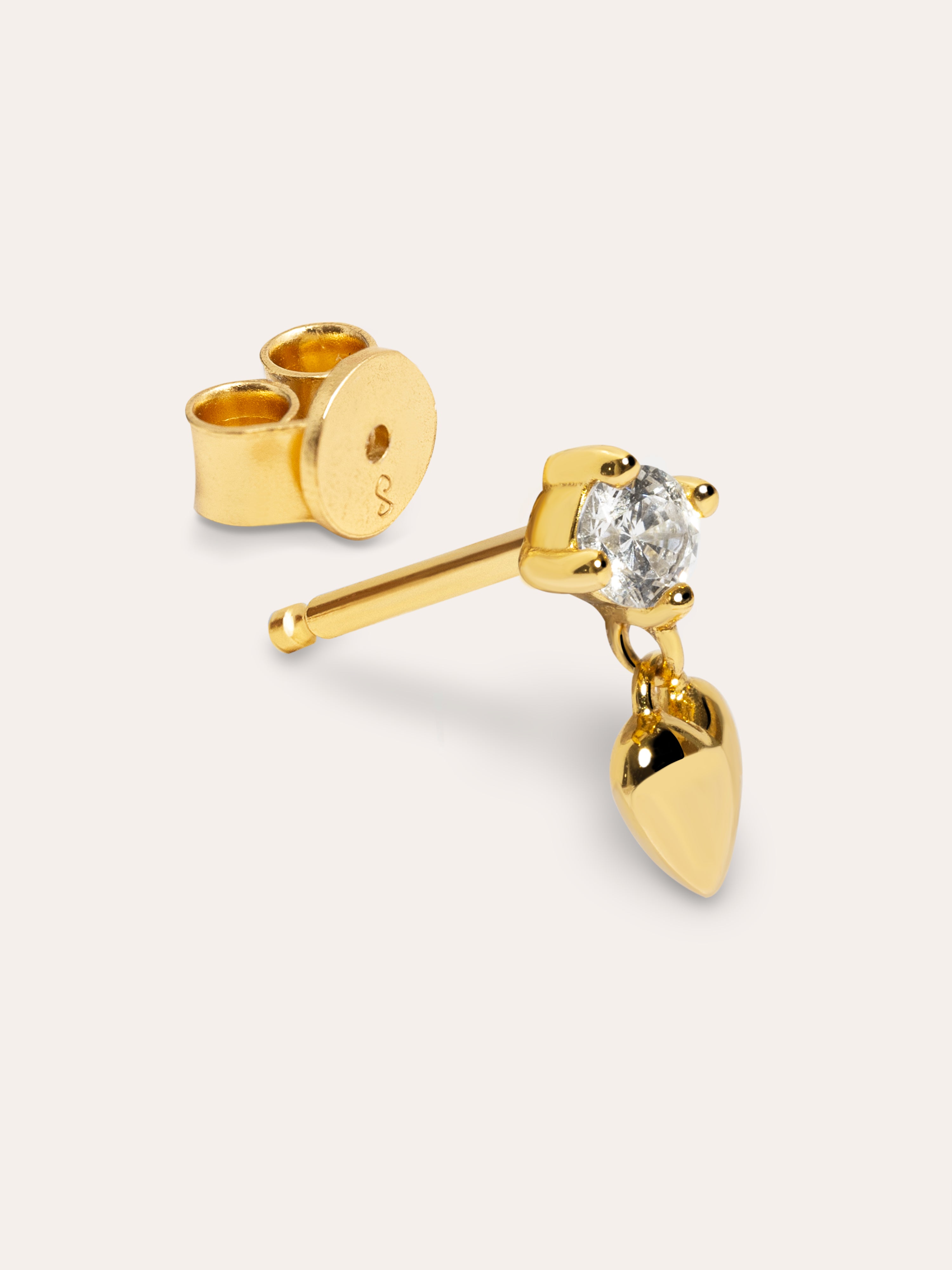 Lover Gold Single Earring