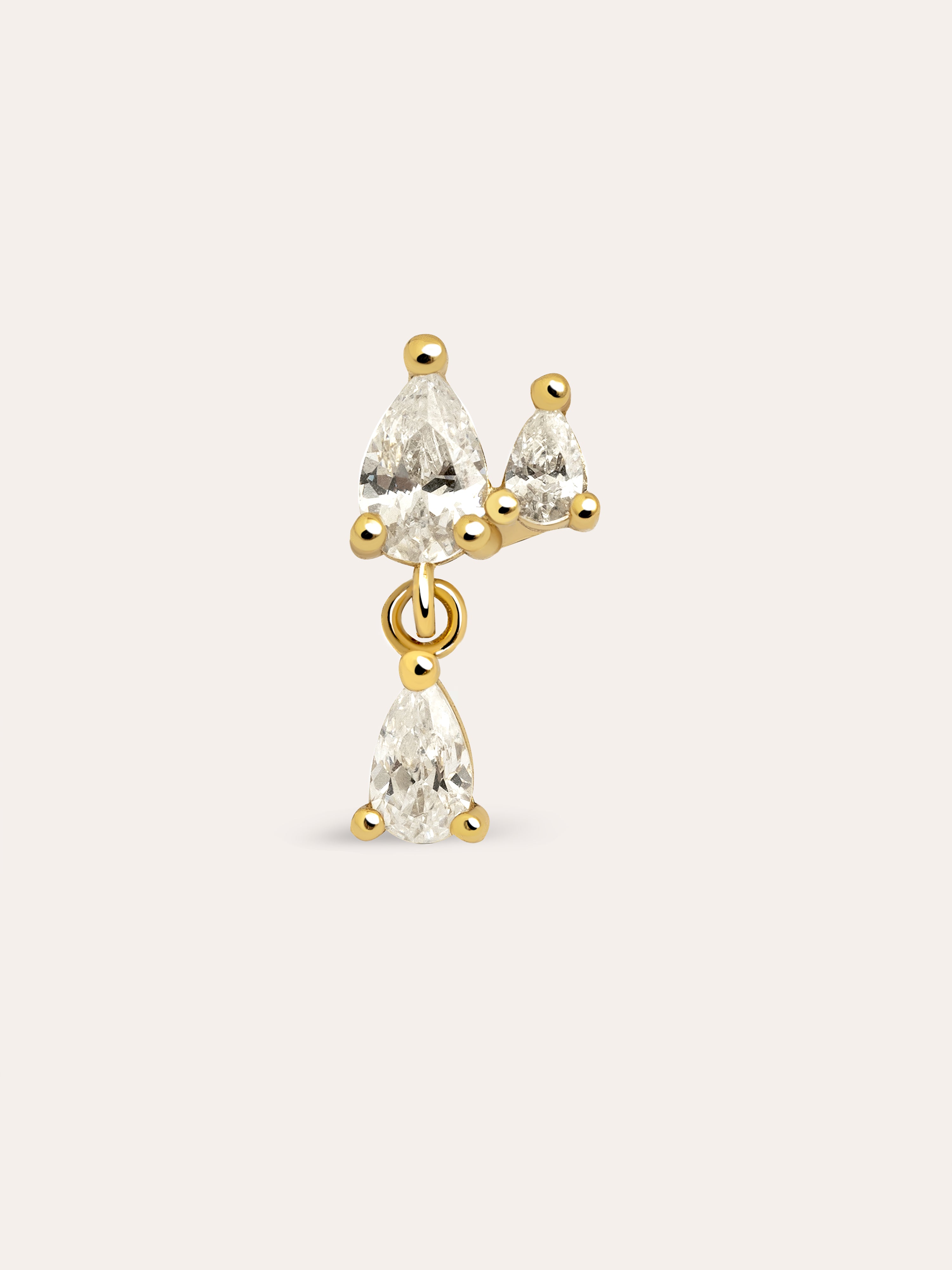 Light Gold Single Earring