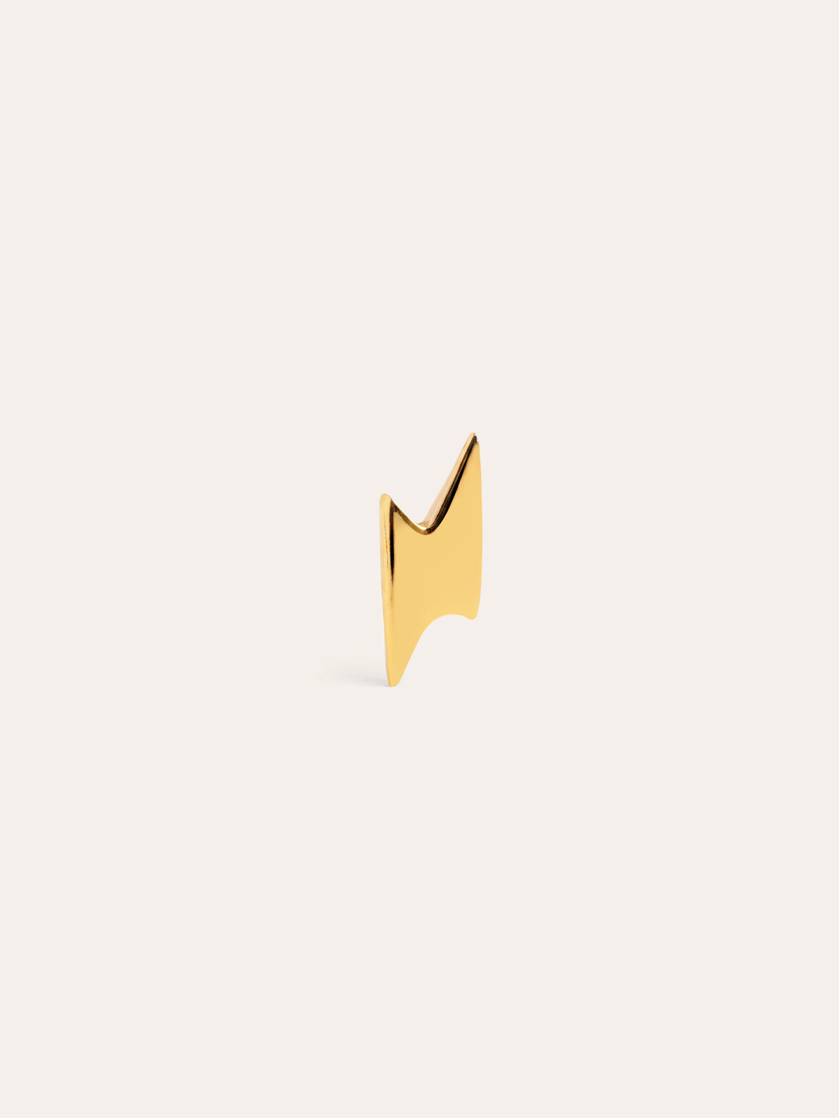 Single Earring Mini Lightning Silver Gold Plated