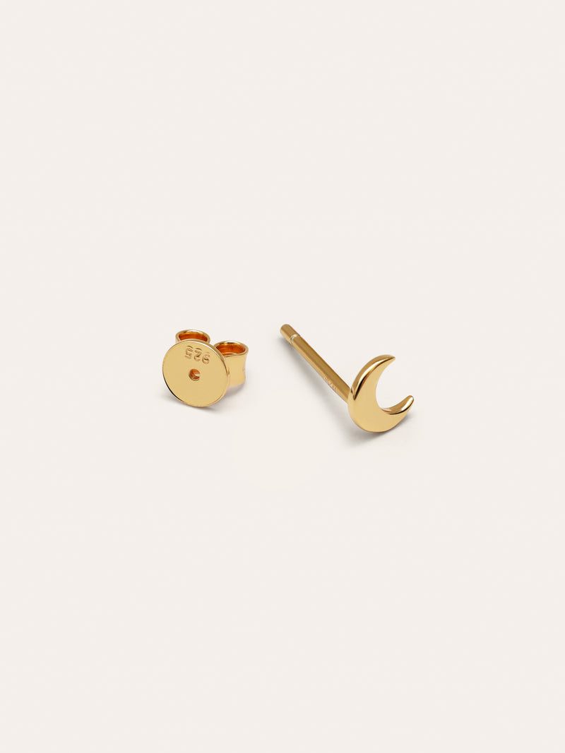 Moon Gold Single Earring