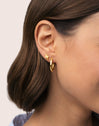 Organic Spark Silver Gold-Plated Single Earring