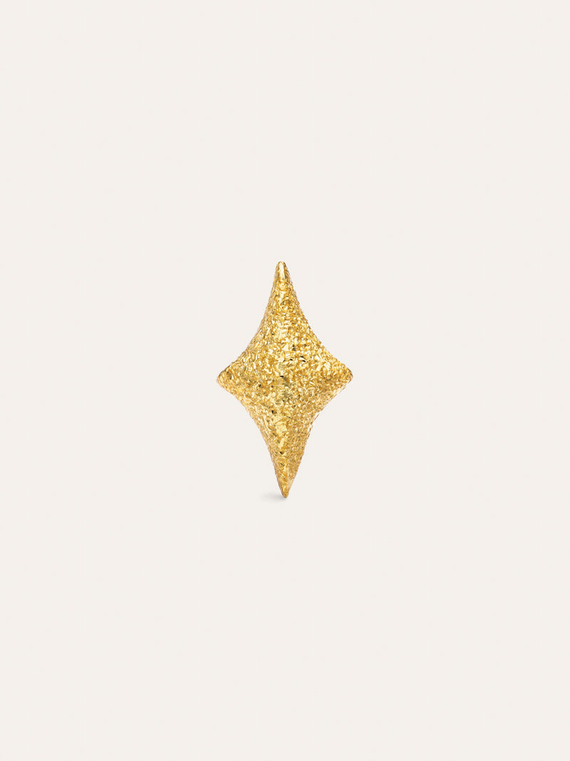 Organic Spark Silver Gold-Plated Single Earring