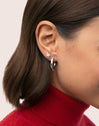 Organic Spark Silver Single Earring
