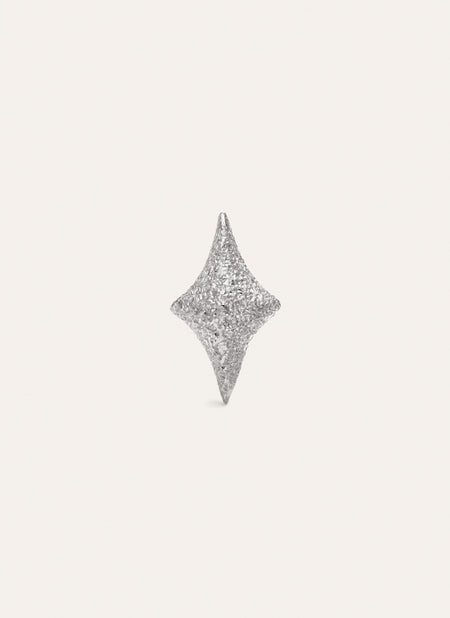 Organic Spark Silver Single Earring