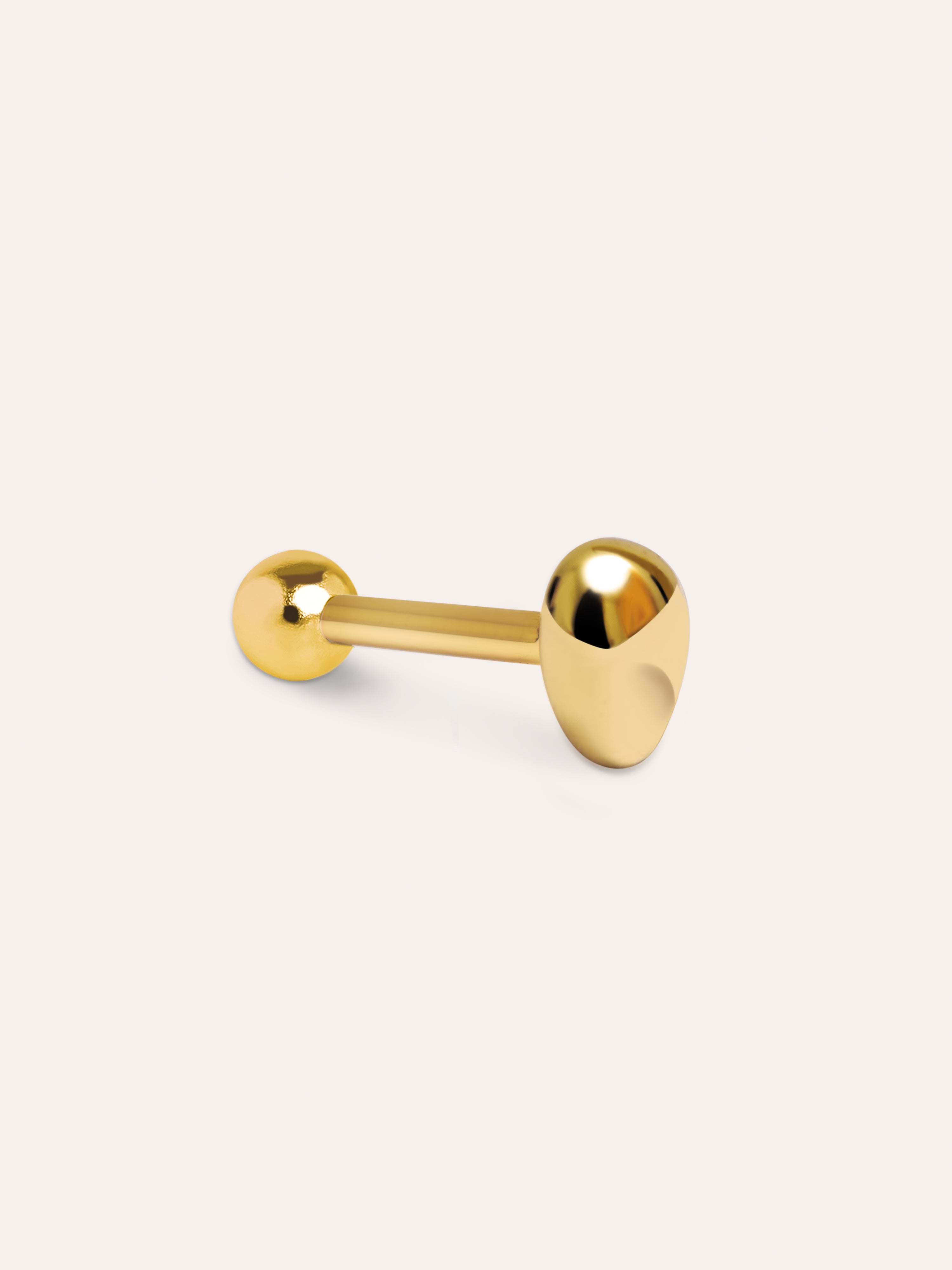 Pebble Gold Single Earring 