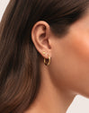 Single Earring Lightning Steel Gold-Plated