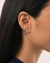 Single Earring Lightning Steel