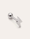 Single Earring Lightning Steel