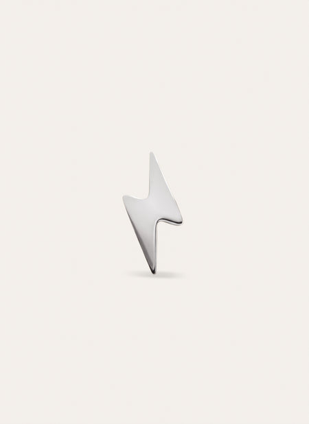 Single Earring Lightning Steel