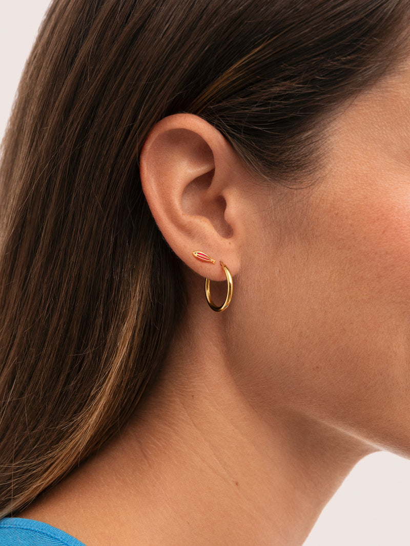 Single Earring Salina Gold Plated