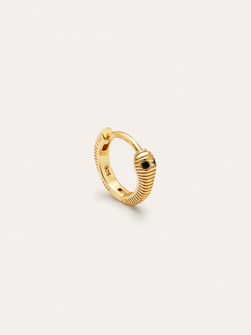 Snake Gold Single Earring