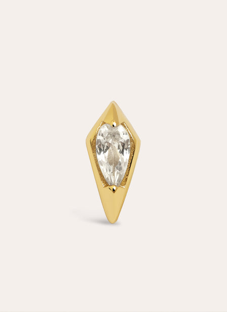 Sleek Gold Single Earring