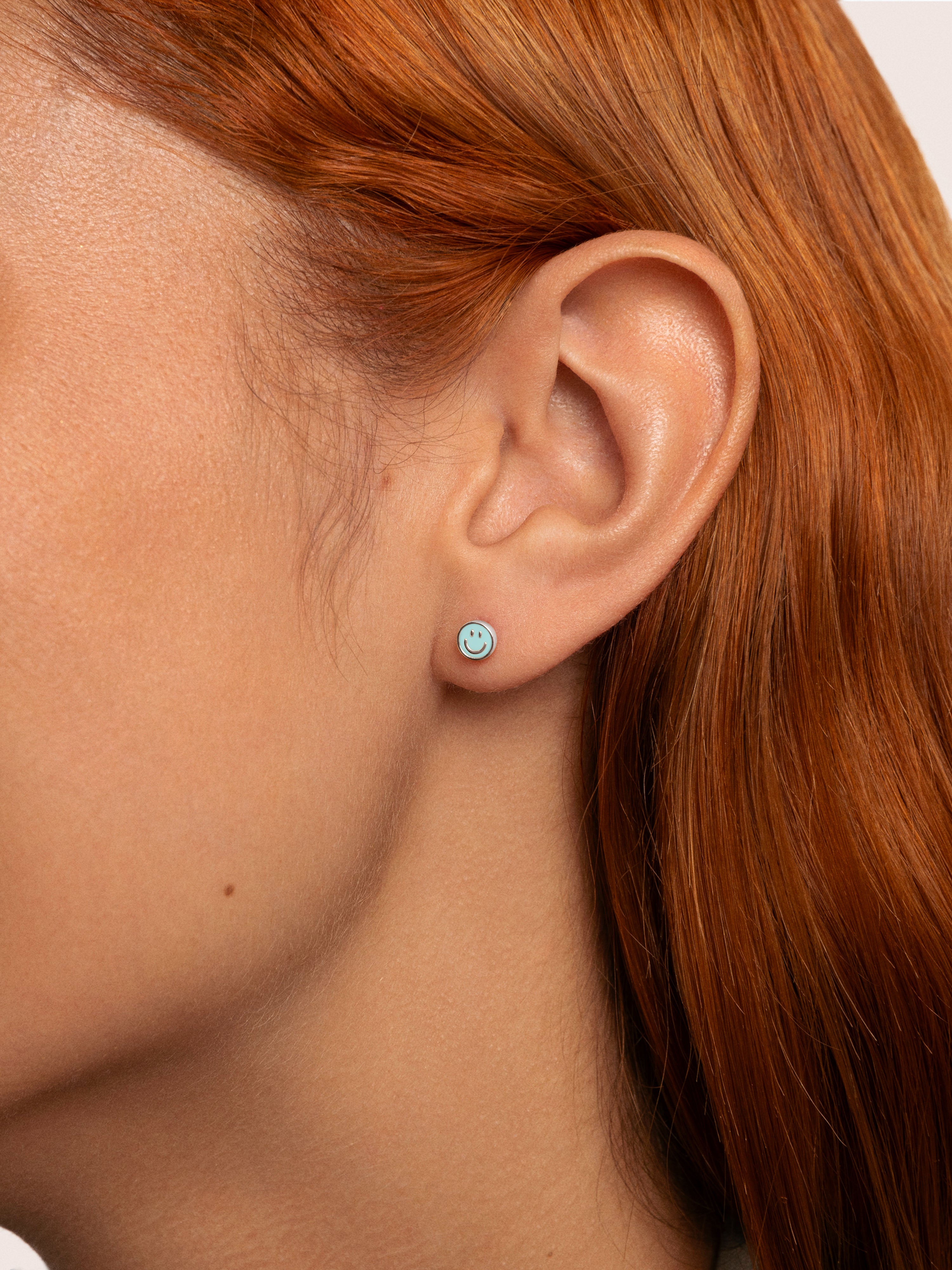 Smiley Sky Enamel Single Earring