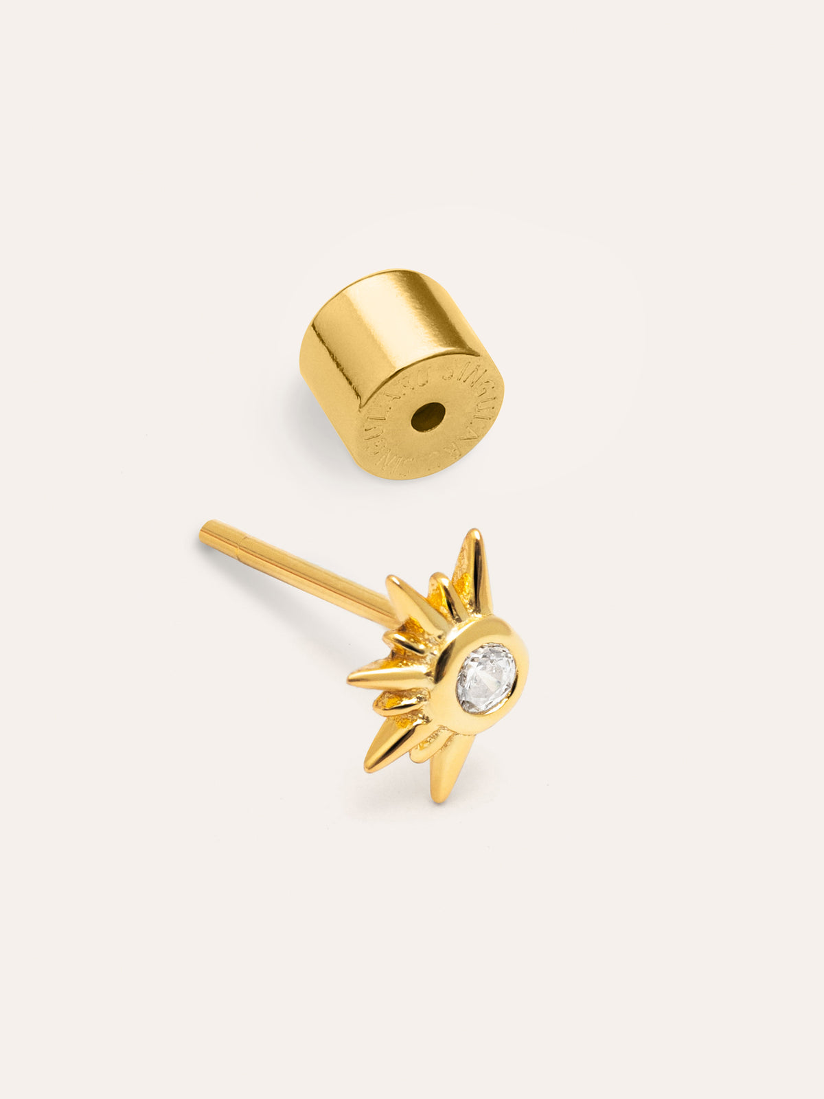 Imagen detalle de Single Earring Solar Gold Plating