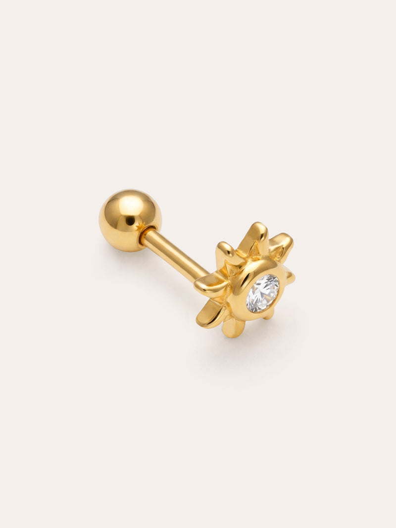 Single Earring Solea Sparks Silver Gold Plated