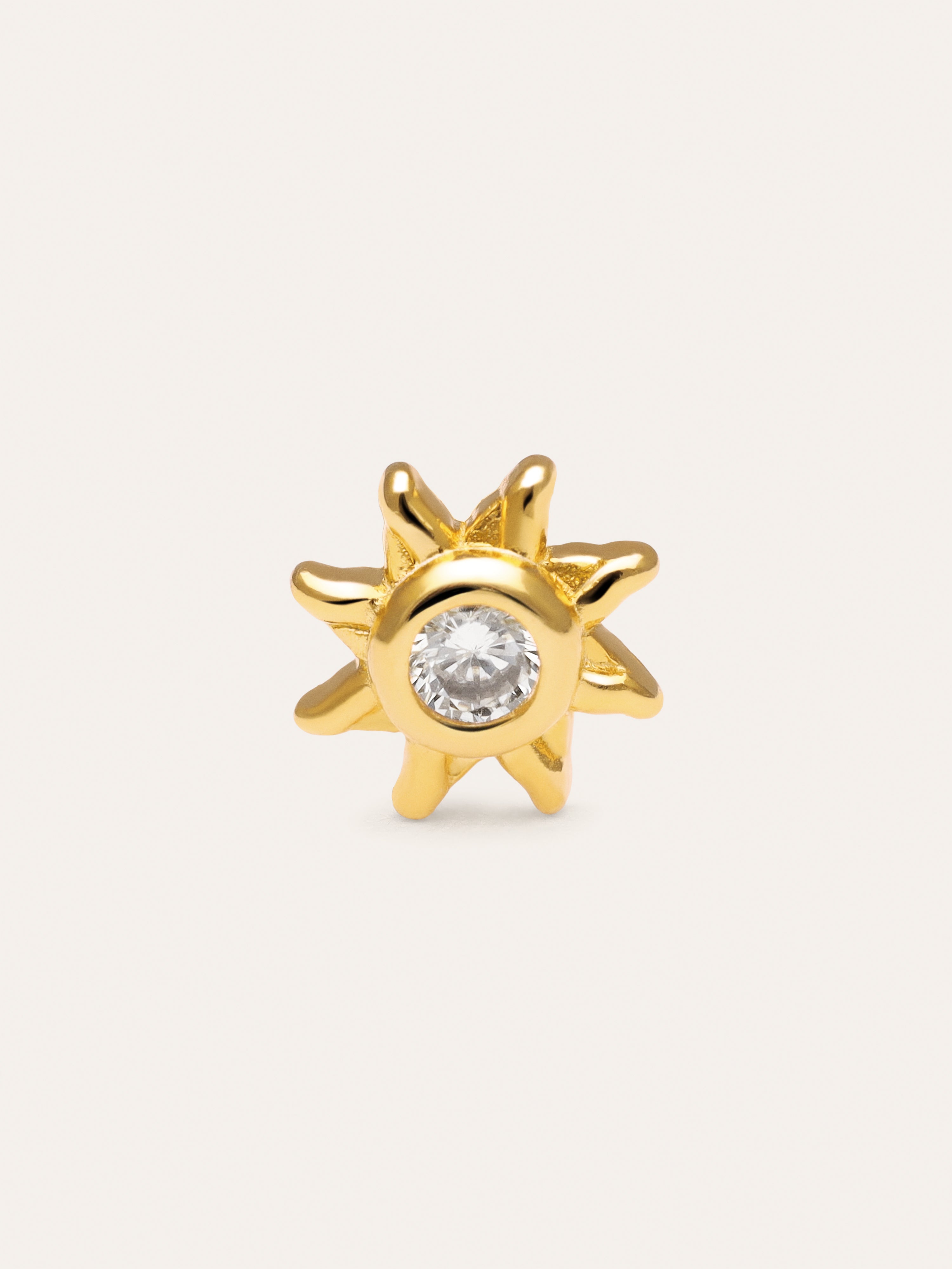 Single Earring Solea Sparks Silver Gold Plated