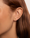 Star Enamel Gold Single Earring