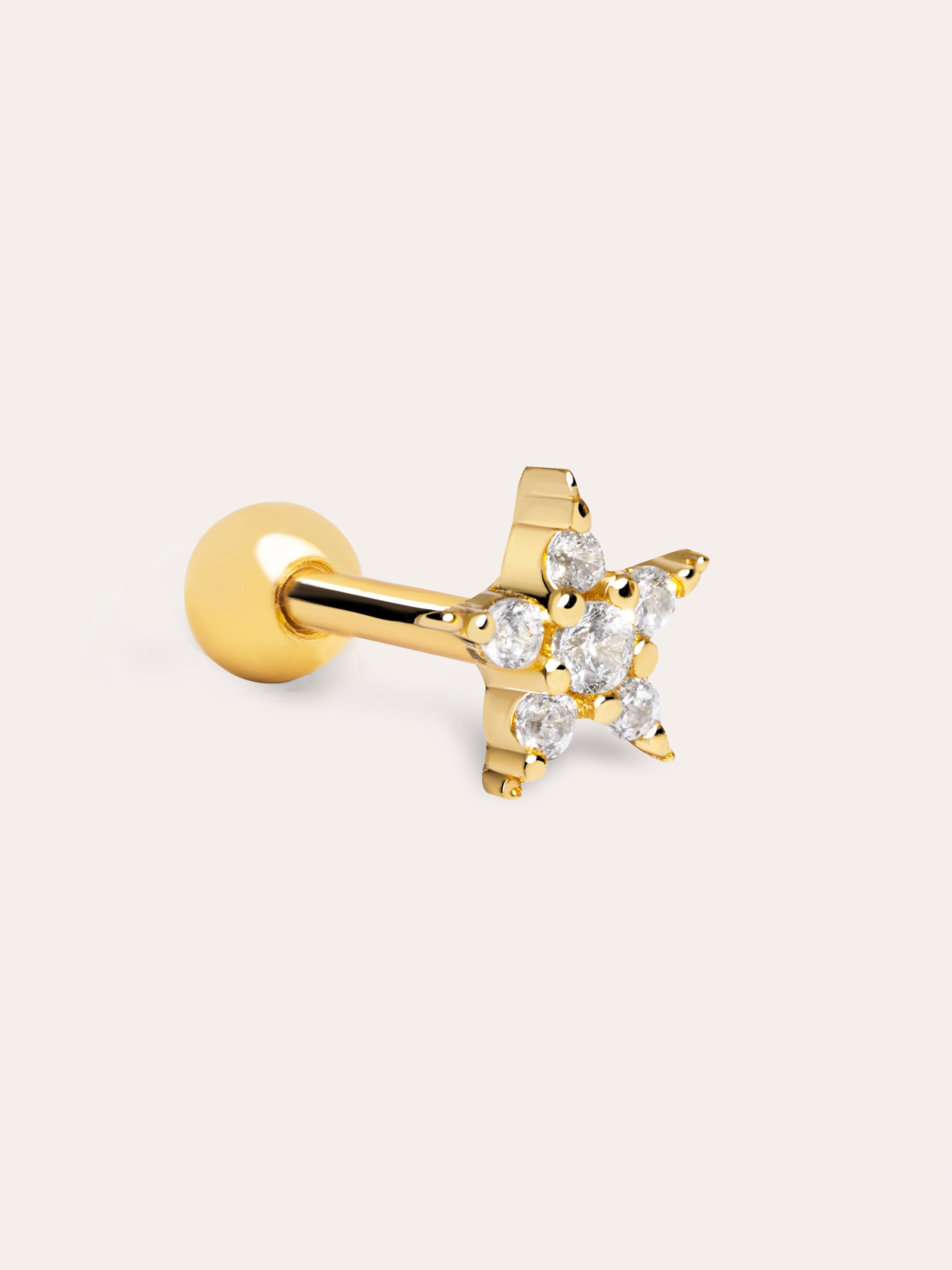 Starlight Gold Single Earring 