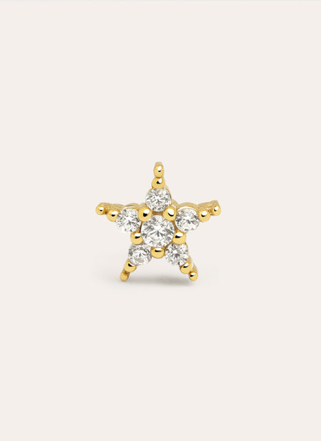 Starlight Gold Single Earring 