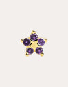 Star Spark Lavender Gold Single Earring