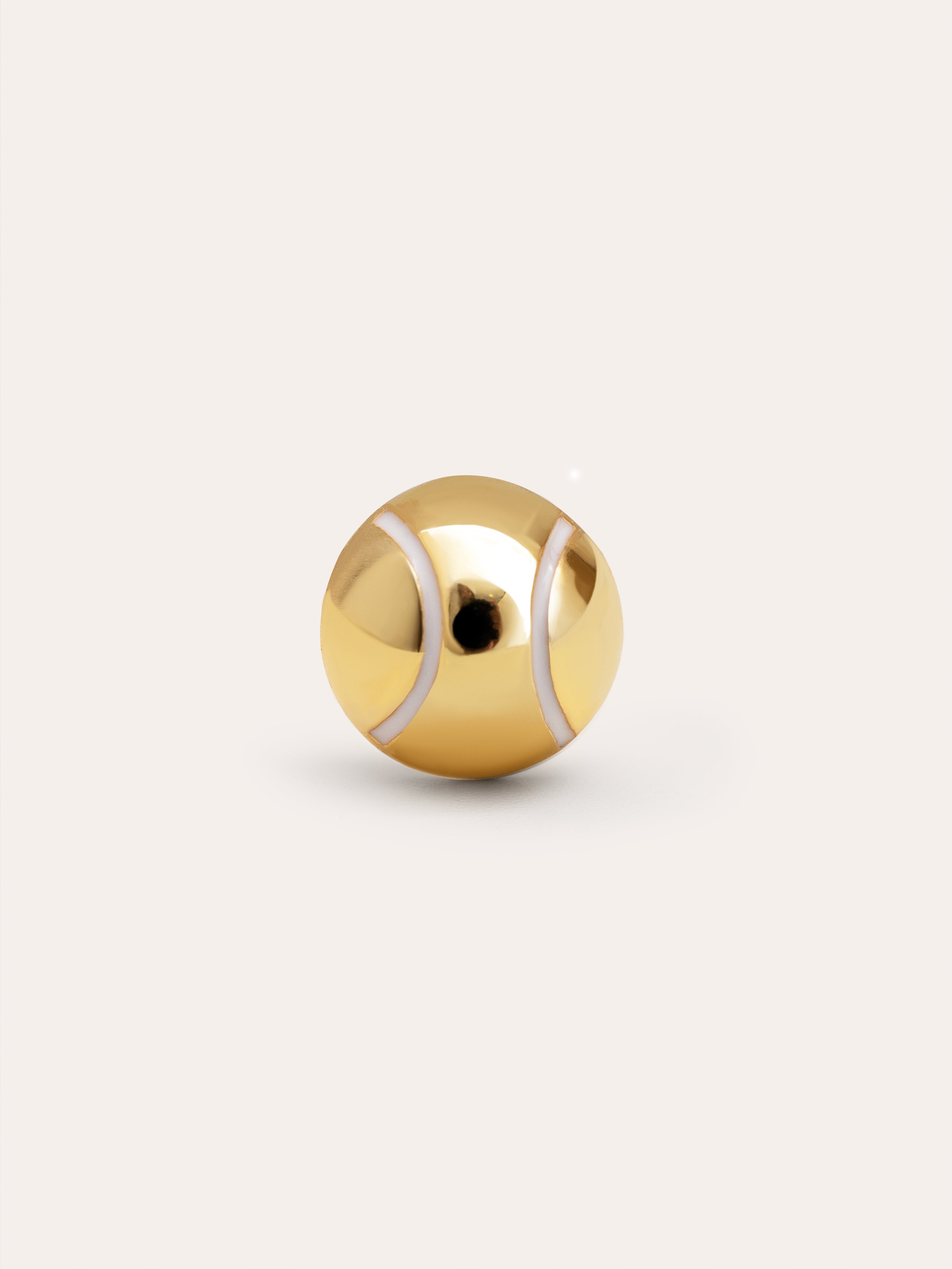 Tennis Gold Single Earring