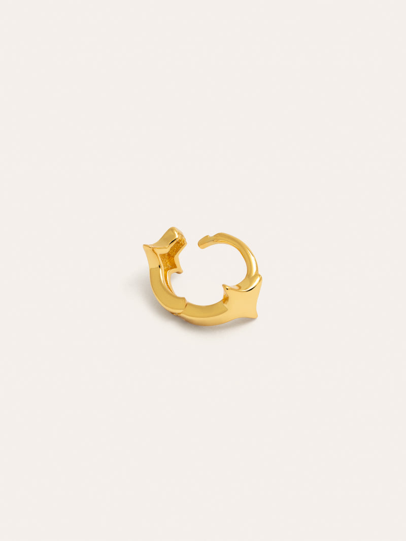 Tiny Star Single Gold-Plated Single Earring