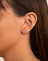 Trebol Rose Gold Single Earring 
