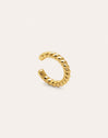 Pendiente Suelto Ear Cuff Tressia Plata Baño Oro