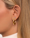 Tulip Gold Single Earring 