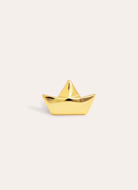 Boat Gold Single Earring
