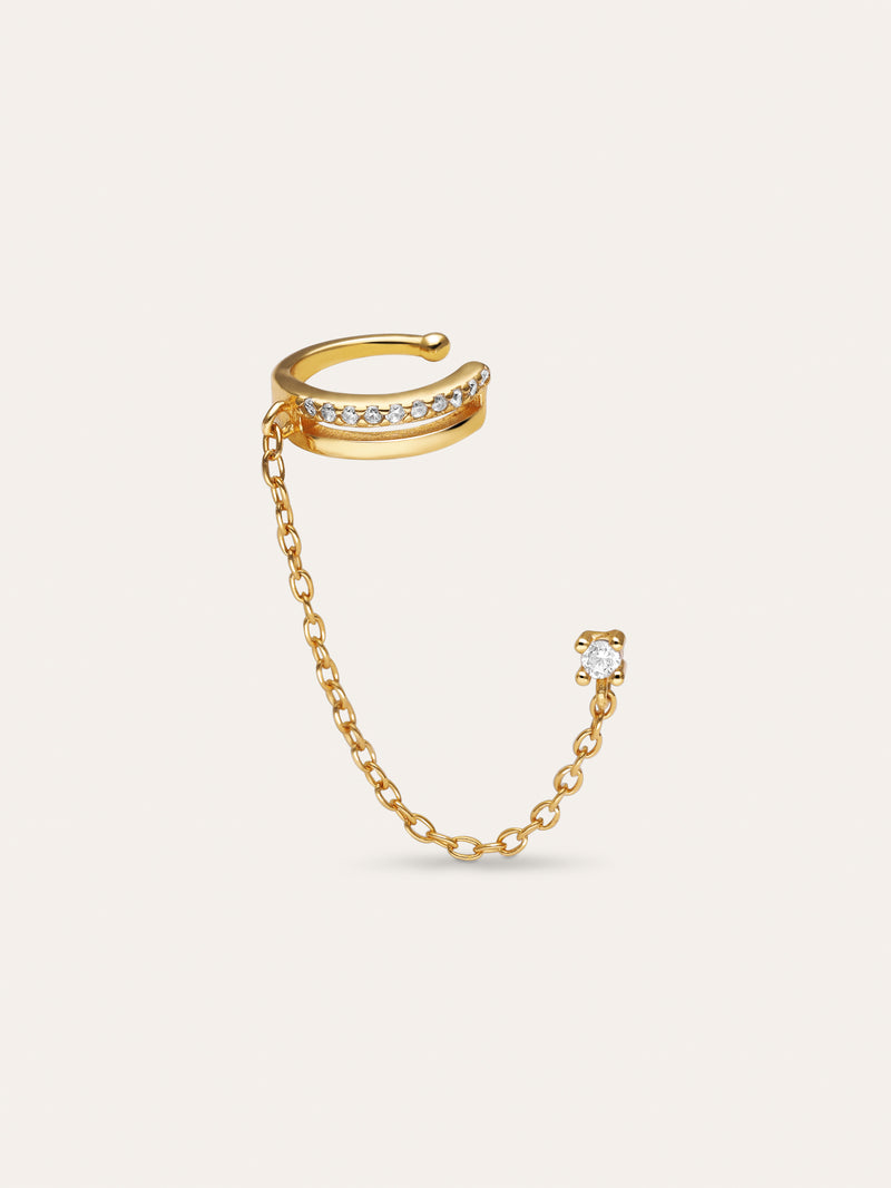 Single Zoe Earring Gold Plated
