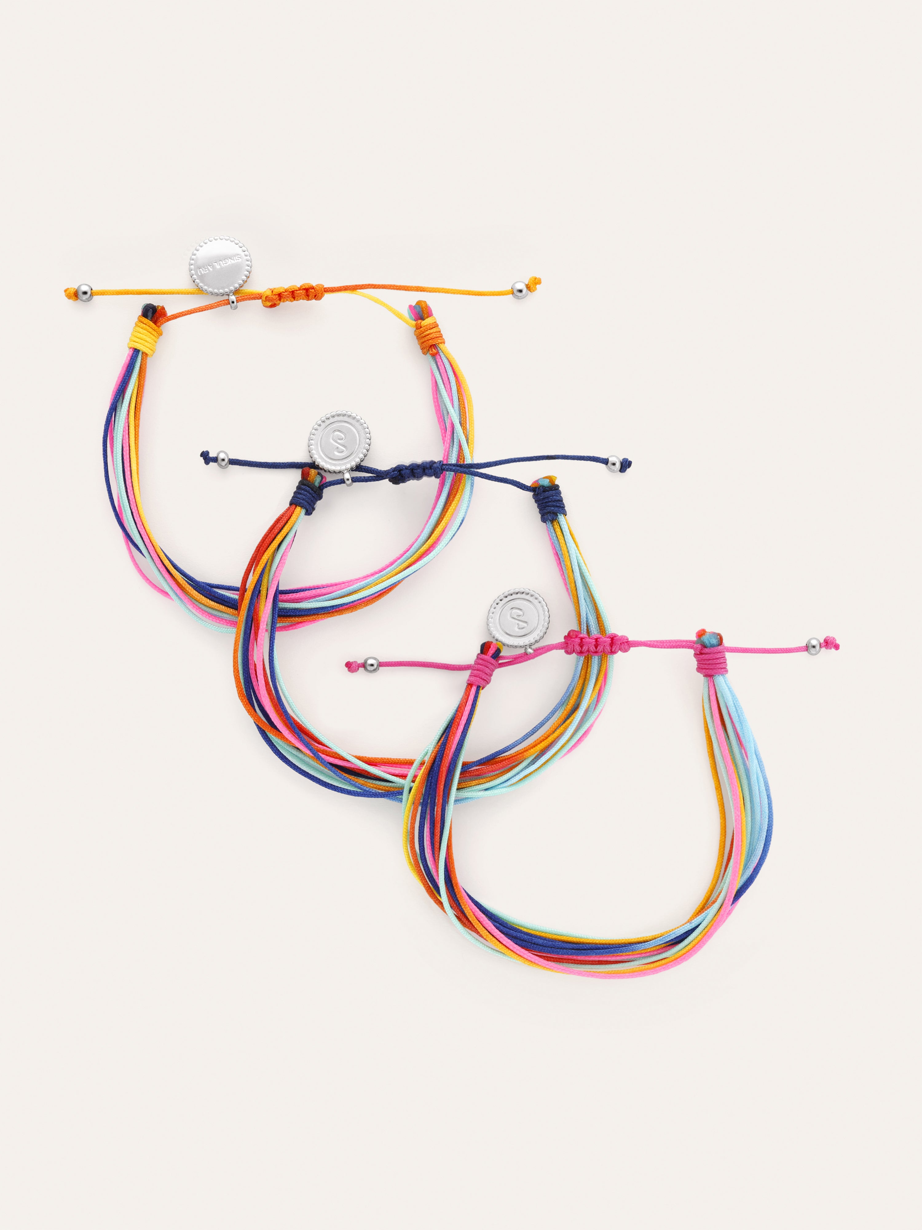 Pack 3 Pulseras Carla Rainbow Acero