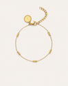Triple Dots Steel Gold-Plated Bracelet