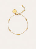 Triple Dots Steel Gold-Plated Bracelet