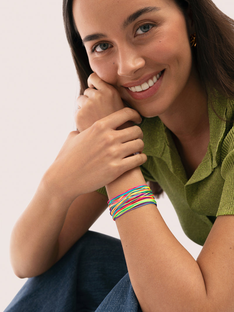 3 Pack Rainbow Fruits Stainless Steel Bracelets