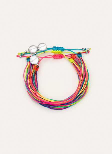 3 Pack Rainbow Fruits Stainless Steel Bracelets