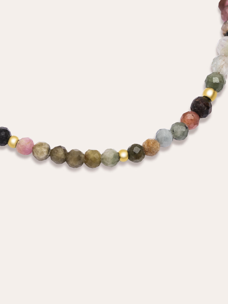 Altea Dots Tourmaline Syra Stainless Steel Gold Bracelet