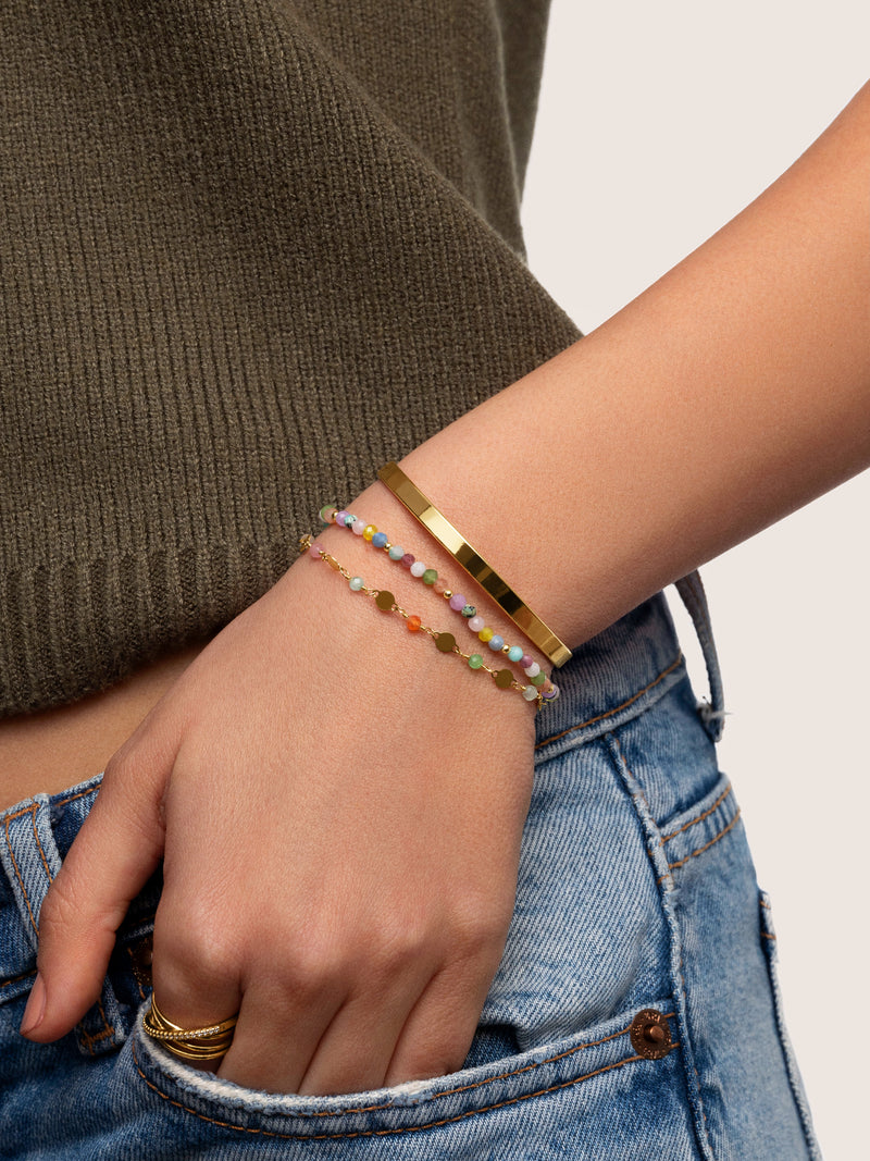 Altea Colors Stainless Steel Gold Bracelet