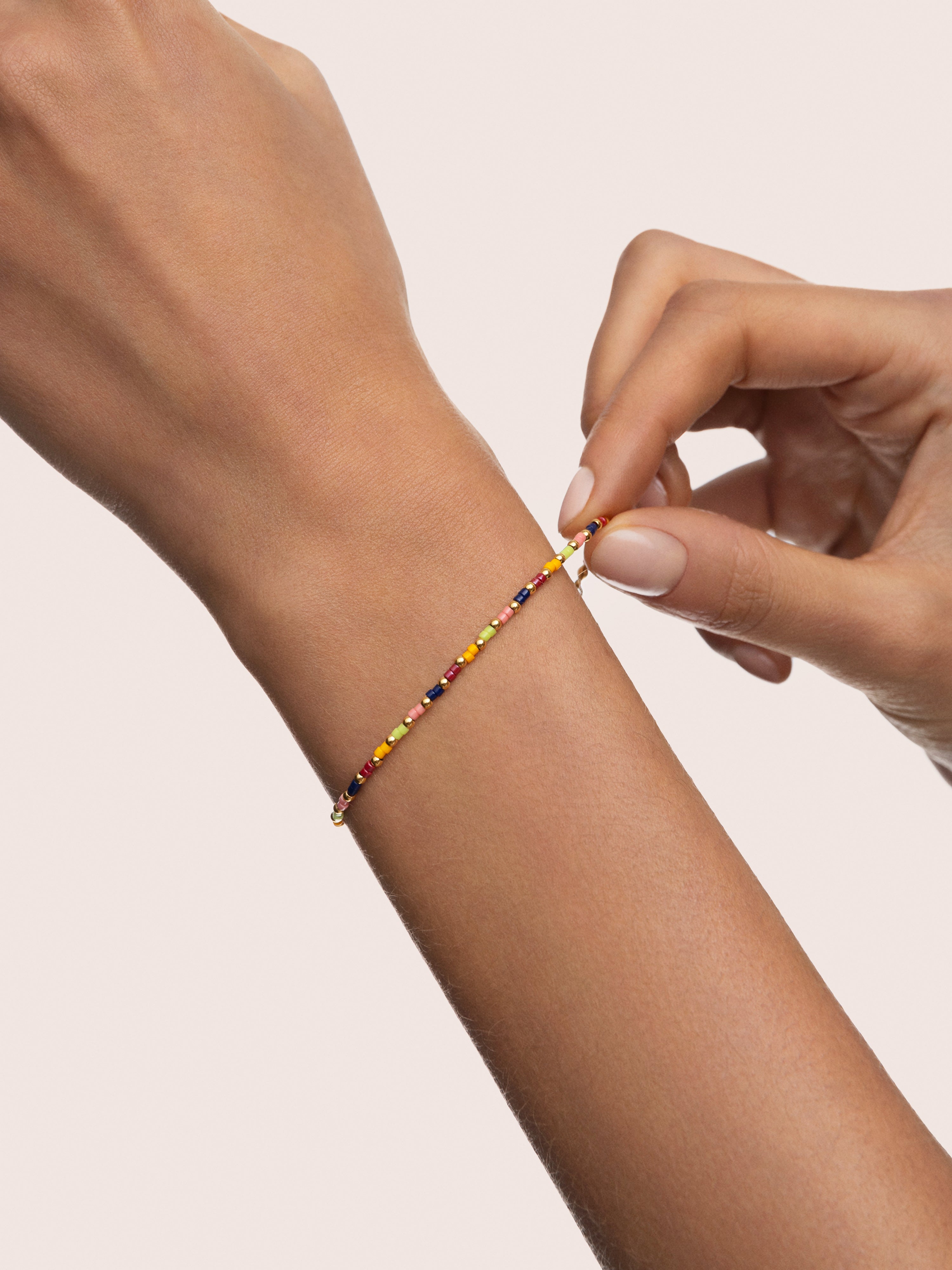 Pulsera Áura Colors Acero Baño Oro