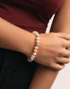 Pulsera Ámbar Stones Acero Baño Oro