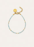 Pulsera Azulina Acero Baño Oro