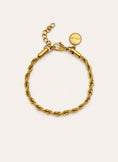 Big Cord Stainless Steel Gold Bracelet