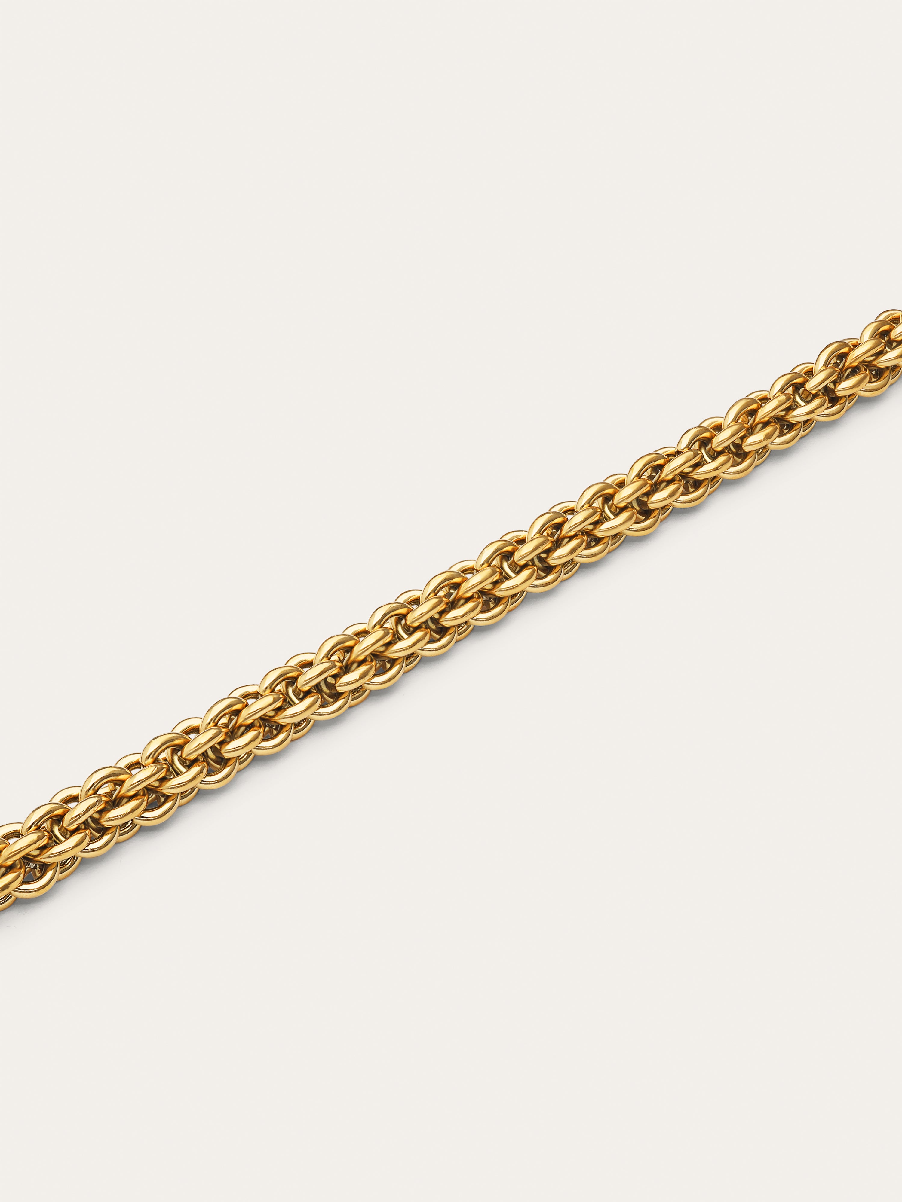Big Rope Stainless Steel Gold Bracelet